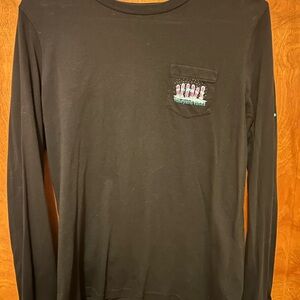 Vineyard Vines Black Long Sleeve Men's Tee